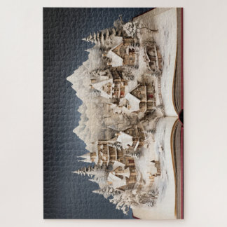 Weihnachts Alpensturybuch Dorf Puzzle