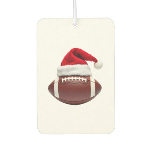Weihnachts-American-Football-Ball-Santa-Hut (1) Autolufterfrischer