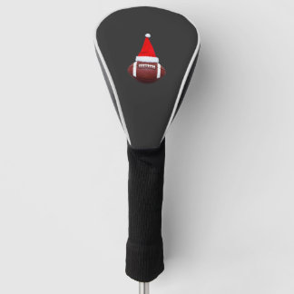 Weihnachts-American-Football-Ball-Santa-Hut (2) Golf Headcover