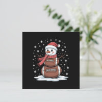 Weihnachts American Football Snowman Xmas Sport