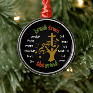 Weihnachts-Andachts-Ornament Ornament Aus Metall