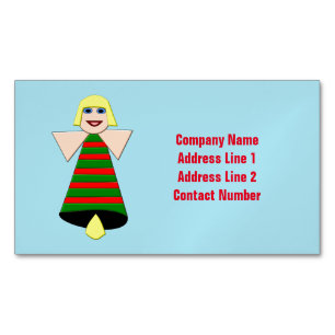 Weihnachts Angel Bell Custom Business Cards Magnetische Visitenkarte