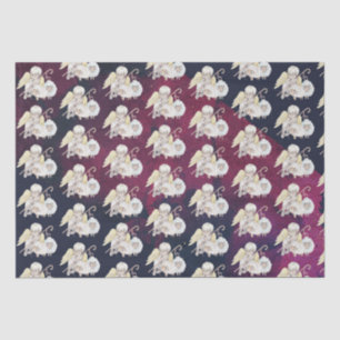 Weihnachts-Angel-Hirte mit Lambs-Muster Seidenpapier