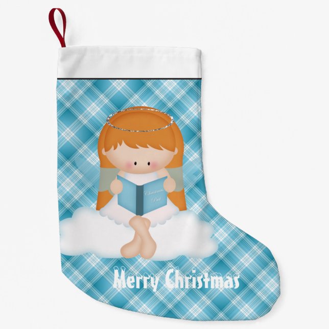Weihnachts-Angel Holiday Cartoon Strumpf Kleiner Weihnachtsstrumpf (Vorderseite)