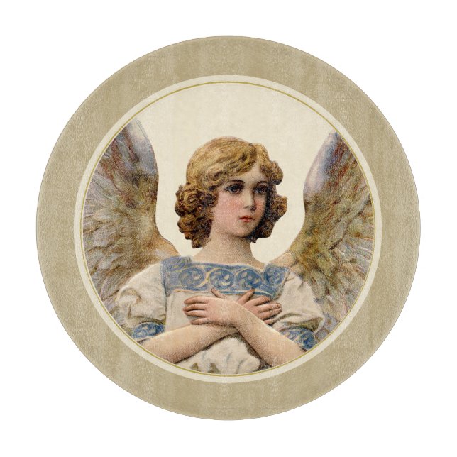Weihnachts Angel Holiday Cheeseboard Cookie Plate Schneidebrett (Vorderseite)