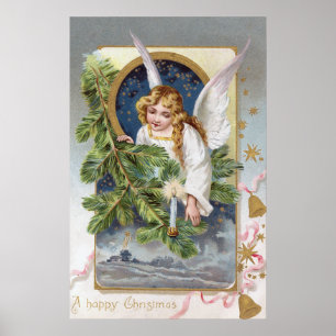 Weihnachts-Angel Holiday Dekoration Poster