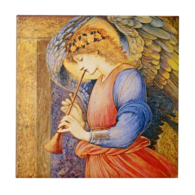 Weihnachts-Angel-Keramik vor Raphaelit Fliese (Vorderseite)