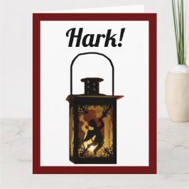 Weihnachts-Angel Lantern Winterurlaub Dekoration Karte