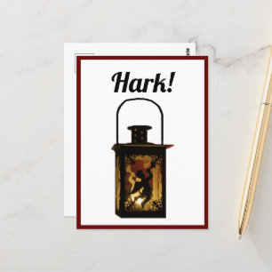 Weihnachts-Angel Lantern Winterurlaub Dekoration Postkarte