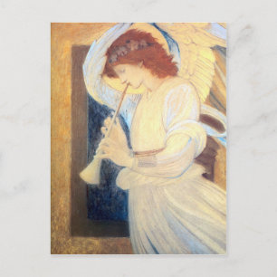 Weihnachts Angel Postkarten Burne-Jones Gold White