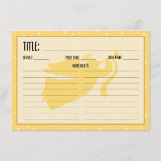 Weihnachts-Angel-Rezept-Karte Save The Date