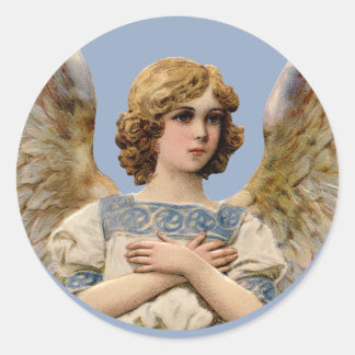 Weihnachts-Angel-Urlaubskarte Umschlag Aufkleber V