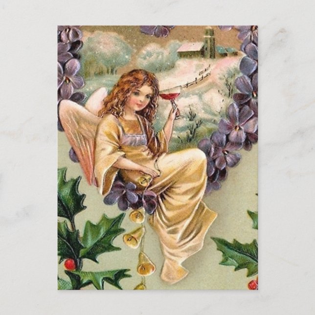 Weihnachts-Angel Weihnachtsfeiertag Postkarte (Vorderseite)
