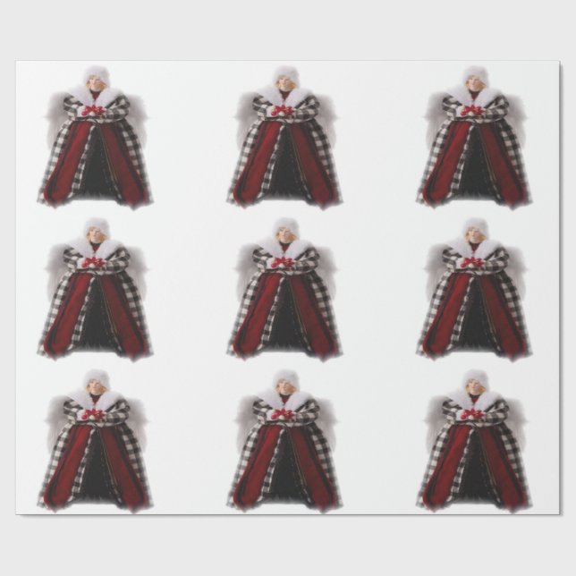 Weihnachts-Angel-Wrapping Geschenkpapier (Flach)