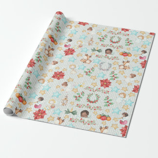 Weihnachts-Angel-Wrapping Geschenkpapier