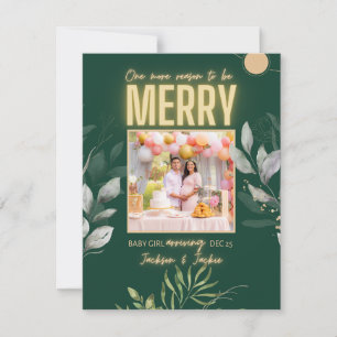 Weihnachts-Ankündigung Feiertagskarte