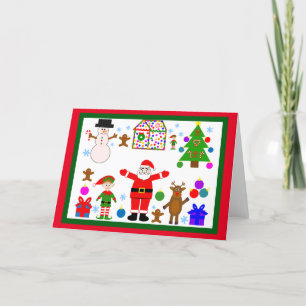 Weihnachts-Ansammlung #1 Dankeskarte