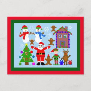 Weihnachts-Ansammlung #2 Postkarte