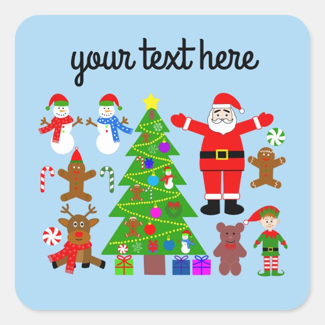 Weihnachts-Ansammlung #3 Stickers (Vorderseite)