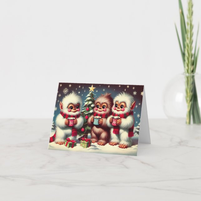 Weihnachts-Ansammlungen Karte (Vorderseite)