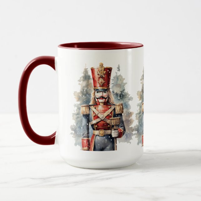 Weihnachts-Aquarellknacker Tasse (Links)