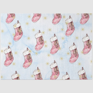 Weihnachts-Aquarellpapier II Design 11 Seidenpapier