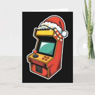 Weihnachts-Arcade Gamer Festlicher Urlaub Weihnach Karte