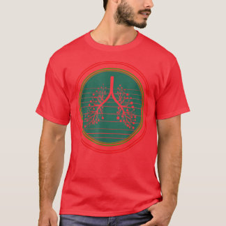 Weihnachts-Atemtherapie RT Lung Christmas Li T-Shirt