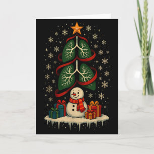 Weihnachts-Atemtherapie-Team RT-Krankenschwester Karte