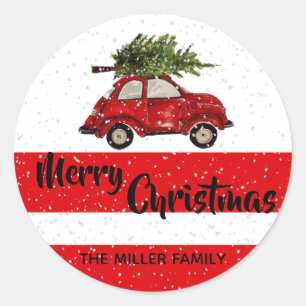 Weihnachts-Aufkleber für Autos Runder Aufkleber