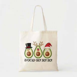 Weihnachts Avocado Frosty, Rudolph und Santa Tragetasche