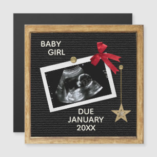 Weihnachts-Baby-Ankündigung Letter Board Magnet