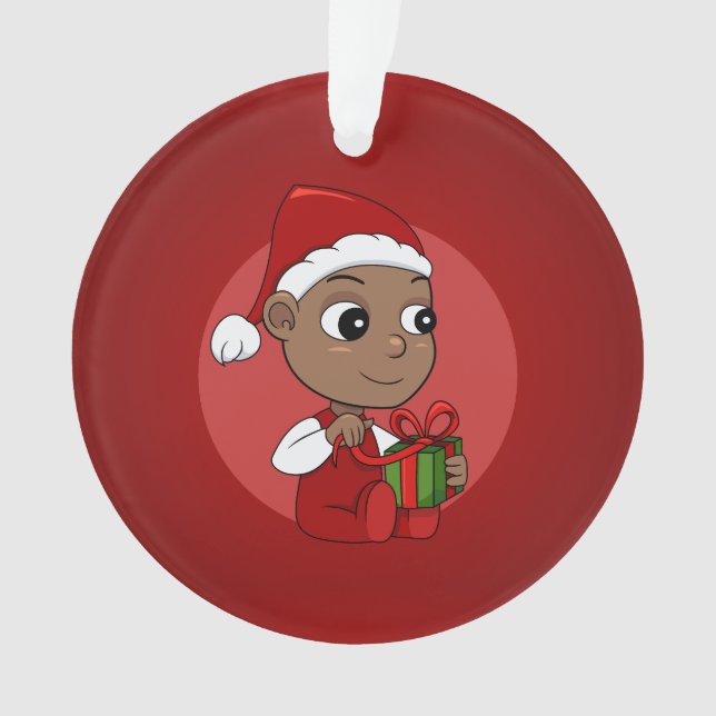Weihnachts-Baby-Cartoon-Ornament Ornament (Vorderseite)