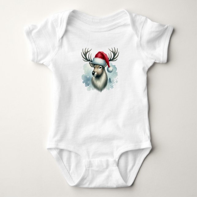 Weihnachts Baby Jersey Bodysuit:D Baby Strampler (Vorderseite)