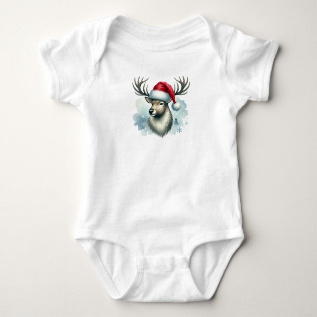 Weihnachts Baby Jersey Bodysuit:D Strampler (Vorderseite)