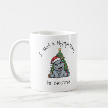 Weihnachts-Baby-Nilpferd-Tasse