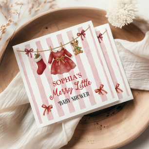 Weihnachts-Baby-Party Serviette