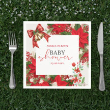 Weihnachts-Baby-Shower festlich