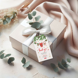 Weihnachts-Baby-Shower-Geschenk-Anhänger Santa Bab Geschenkanhänger