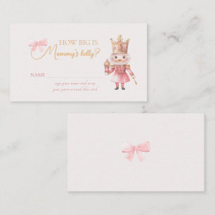 Weihnachts-Baby-Shower Nutcracker wie groß ist Mam Begleitkarte