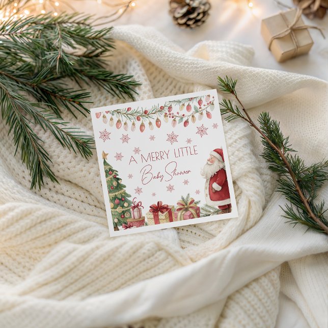 Weihnachts-Baby-Shower-Serviette Serviette (Von Creator hochgeladen)