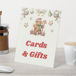 Weihnachts-Babyduschkarten & Geschenke Unterschrei Sockelschild