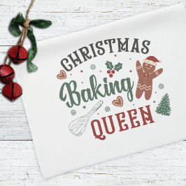 Weihnachts-Backen Königin Feiertag Weihnachten Geschirrtuch