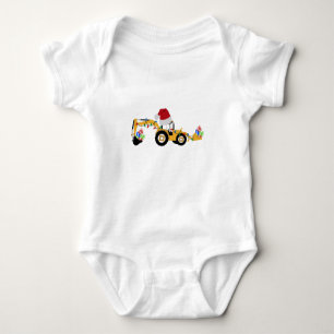 Weihnachts-Backhofsbauwagen Baby Strampler