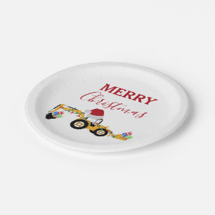 Weihnachts-Backhofsbauwagen Pappteller
