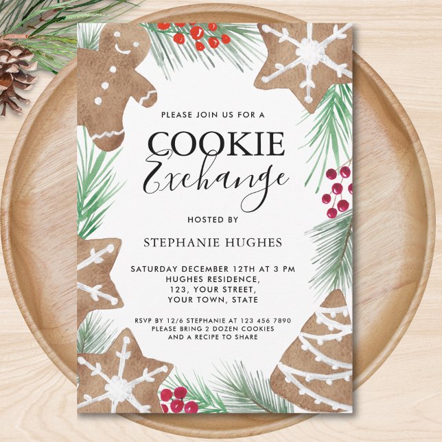 Weihnachts-Backparty zum Cookie-Tausch Einladung (Von Creator hochgeladen)