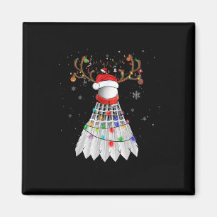 Weihnachts Badminton Ball Weihnachtsmannmütze Nied Magnet