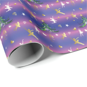 Weihnachts-Ballerina - Balletttänzerin Geschenkpapier