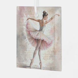 Weihnachts Ballerina Ornament Aus Glas