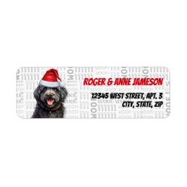 Weihnachts Barbet Dog Urlaubsadresse